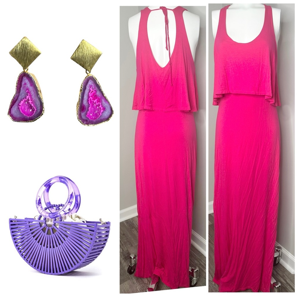 ROLLA COSTER PONK MAXI DRESS-PRELOVED-LARGE